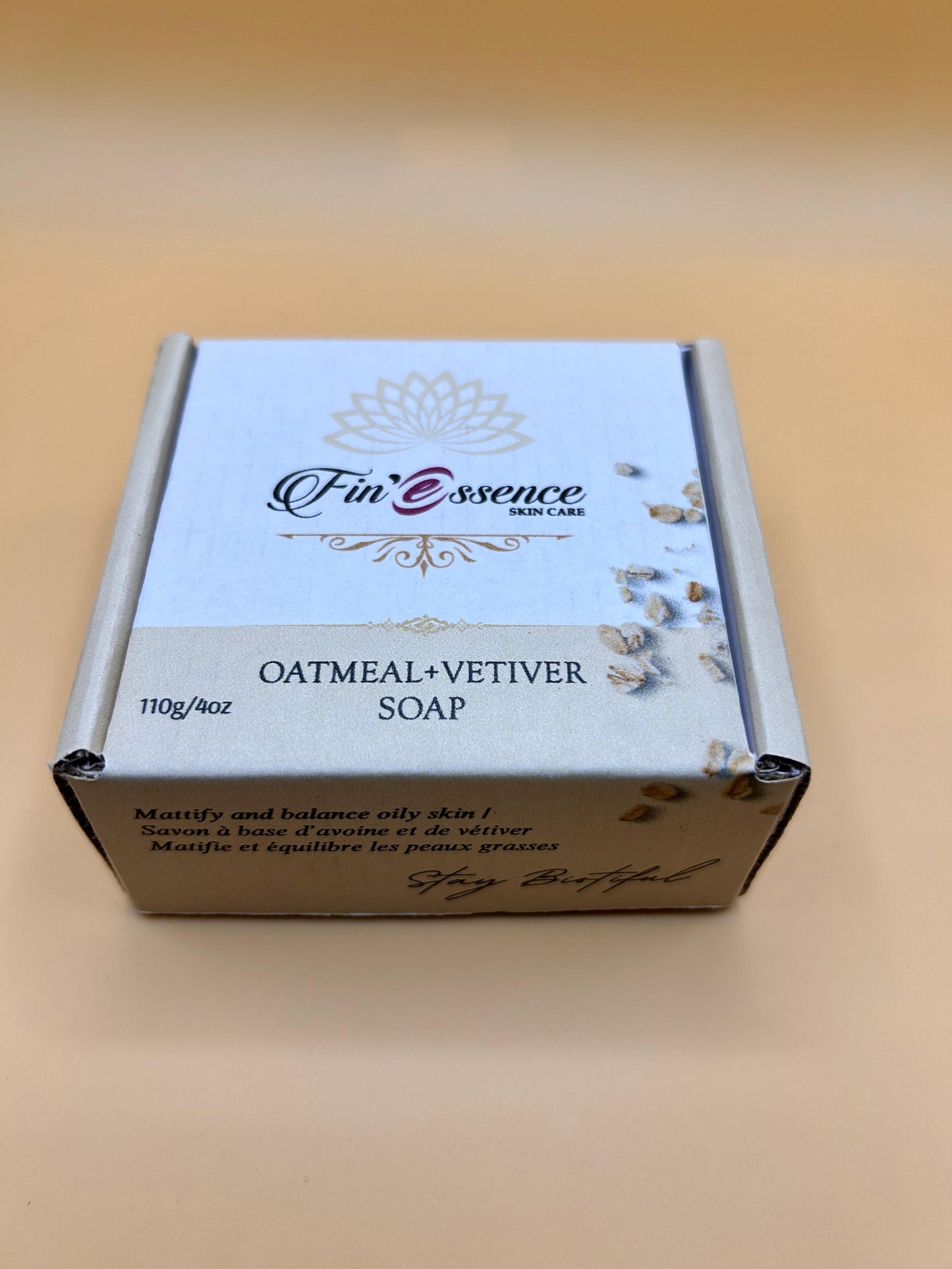 Oatmeal+vetiver soap