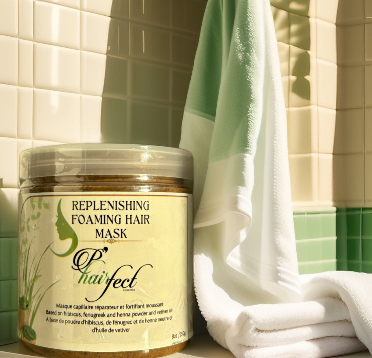 Replenishing foaming hair mask