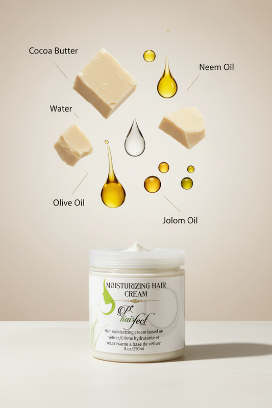 VETIVER-BASED HAIR CREAM